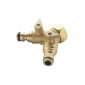 Spear & Jackson 2-way distributor for faucet connection brass 3/4 ...