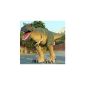 Life-size T-Rex in attack posture Gartendeko