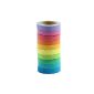 10x Decorative rainbow tape paper Washi Masking Tape DIY tape (office supplies & stationery)