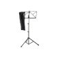 Classic Cantabile Music Stand incl. Bag (height adjustable, 55-125 cm, non-slip rubber feet, carrying case with shoulder strap, stable) (Electronics)