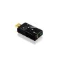 CSL - Sound card external USB 7.1 | 3D sound dynamic Surround | functional keys included (Electronics)