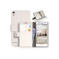 DONZO Wallet Real Structure Case for Huawei Ascend P6 White (Electronics)
