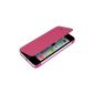kwmobile® flap protective case Practical and chic for Apple iPhone 5C in Fuchsia (Wireless Phone Accessory)