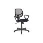 SixBros.  Office chair swivel chair office chair black - H-2415/1325
