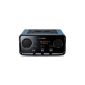 Yamaha TSX-70 compact stereo 2.1 audio system with dock for iPod / iPhone Clock Radio Tuner FM 16 W Dark Blue (Electronics)