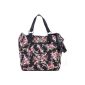 CONTEMPO Cntmp ladies XL shoppers, shoulder bags, shoulder bags, handbags, A4, Flower, Beige, Pink, Black, 33x38x14 cm (W x H x D) (Textiles)