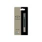 Parker Vector rollerball pen (line width M, ink color blue) black (Office supplies & stationery)
