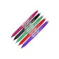 Pilot Frixion Erasable Ball Roller 0.7 mm point Black / red / green / purple / pink (UK Import) (Office Supplies)
