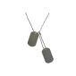 US Dog Tag Dog Tag Dog Tag Stainless Steel with chain Color Silver (Misc.)