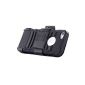 ATC IPHONE 5 HANDY PLASTIC & SILICON Case Cover in black, with holder / Spinal-Klemmer (Electronics)