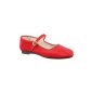 Velvet Ballerina CHINA FLAT strawberry red (Shoes)