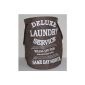 Laundry bag Laundry bag Laundry storage Laundry Deluxe Style 030 in brown linen fabric used look about 60 liters