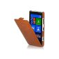 Goodstyle exclusive leather case UltraSlim Case for Nokia Lumia 720 in Cognac (Electronics)