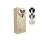 Beige Foldable Wardrobe - transportable wardrobe - dimensions: approx.  165 x 70 x 45 cm (HxWxD) - VARIOUS COLORS