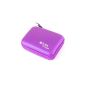 VIOLET Hard Shell Case for Canon LEGRIA camcorder mini X (Electronics)