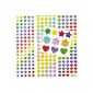 Lot 348 Mini Stickers Holographic Glitter - Ideal for your creative collages (Toy)