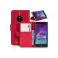 DONZO Wallet Structure Case for Nokia Lumia 830 Red (Electronics)