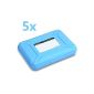 5x Inateck® HPB-B Blue Thicken PP plastic sleeve hdd protector case box for 8.9 cm 3.5 inch hard drives HDD enclosure HDD Enclosure HDD Enclosure Enclosure 5 piece (electronics)
