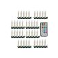 Wireless X-Mas Multi-Light LED Candles with Remote Control 40 Pieces