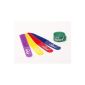 Pack 20 Home Zone fabric Cable clip - To organize any type of wiring - multicolored finish (Miscellaneous)