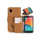DONZO Wallet Structure Case for LG Nexus 5 D821 Braun (Electronics)