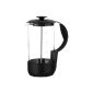 Emsa NEO cafetiere, 8 cups translucent black (household goods)