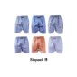 6 CityLife woven boxer shorts boxer shorts boxer SML XL XXL saving Woven Boxer American style blue white (Textiles)