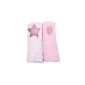 Minene 1873 2er muslin scrims set, white / pink star and / strawberry (Baby Product)