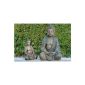 Buddha statue, Buddha sculpture made of resin, kneeling, meditating, 1 piece, height 50 cm (household goods)