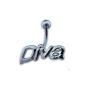 Navel Piercing Piercing Silver Diva # 258, body jewelery | Piercing Jewelry (jewelry)