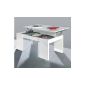 Kendra White Coffee Table With Tray Relevable - Color: White (Kitchen)