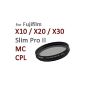 Haida Pro II Digital Circular Polarizer Filter MC (multi coating) - special size 40mm - For Fuji X10 and X20 - incl. Cap with inner handle (Electronics)