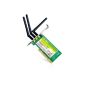TP-LINK TL-WN951N Wireless N PCI Adapter 300Mbps 3 x 2dBi antenna (Personal Computers)