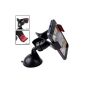 TecHERE EasyClaw360 - universal car holder with suction cup - Compatible iPhone 5S 5C 6 5 4S, Samsung Galaxy S2 S3 S4 S5 Note 2 Note 3, Nexus 5, ed GPS and other devices up to 9 cm wide - 360 degree rotation Multi -angle - 100% Money Back Guarantee - Black (Electronics)