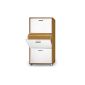 Shoe cabinet Beech white with 3 flaps