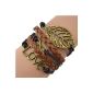 Infinity Anchor Rudder owl friendship lovers bangle bracelet handmade (Model 6) (Jewelry)
