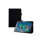 kwmobile® Elegant leather case for Acer Iconia Tab 10 (A3-A20) in Black with practical SUPPORT FUNCTIONS (Electronics)