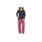 Ladies pajamas with flannel trousers - Moonline (Textiles)