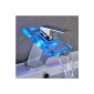 Auralum RGB LED light faucet glass vanity sink faucet Basin Mixer Kitchen (Misc.)