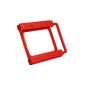 COM FOUR® 2.5 to 3.5 inch HDD Converter + SSD hard disk mounting adapter mounting adapter Dock bracket red (1 piece) (Electronics)