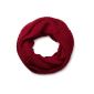 style breaker fine knit scarf, monochrome Loop snood, rib knit scarf, Loopschal, Unisex 01018112 (Textiles)