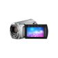 JVC GZ-MS 210 SEU SD Card camcorder (SD / SDHC card slot, 39-fold optisher Zoom, 6.9 cm display, USB 2.0) Silver (Electronics)