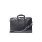 Maxwell Scott Bags - Bag Briefcase Classic Italian Leather - Black (Shoes)
