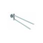 Never again drilling LO203 Loxx towel rail - 2-arm, 5 x 48.5 x 8.5, chrome, included - Mounting Technology (household goods)