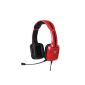 Wired stereo headset 'Kunai' for PS3 / PS Vita - Red glossy (Video Game)