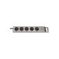 Brennenstuhl Super-Solid Line socket strip 5-fold silver with switch 1153340115 (tool)