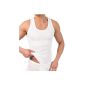 6-pack MT® Gents undershirt Classic in fine rib or Doppelripp Tank Top White Tank Top tank top, 100% brushed cotton from celodoro (Textiles)