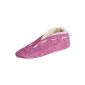 BRUBAKER men and women who ABS Stopper slippers made of genuine leather / suede with fur lining Pink Gr.  35 - 52 (textiles)