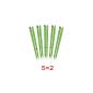 10 candles / 5er Set Ear candle / 5 earcandles 2er sets with green tea / tea plants scent extracts, length: 22cm, with Waxfilter, Ear Candle / Candles, brand Incutex (Personal Care)