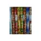 Set of 4 (4 rolls) Christmassy wrapping paper, each 200x70cm, stable quality (Office supplies & stationery)